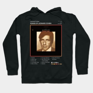 Leonard Cohen - Songs Of Leonard Cohen Tracklist Album Hoodie